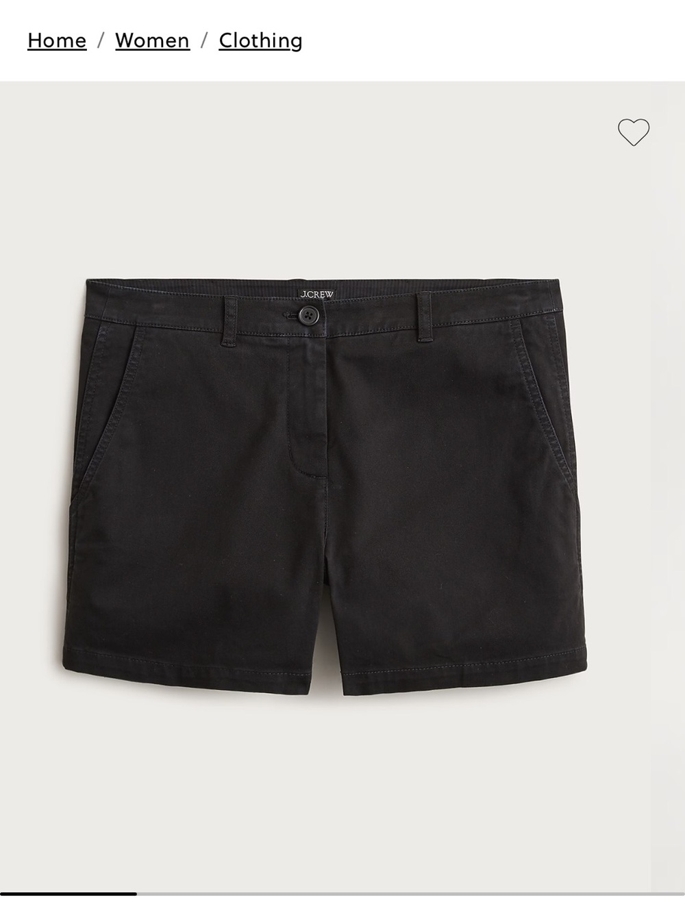 J CREW CHINO HERITAGE SHORT